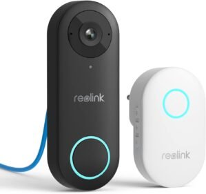 REOLINK Video Doorbell PoE Camera – 180 Degree Diagonal, 2K IP Security Camera Outdoor with Chime V2, 2-Way Talk, Plug & Play, Secured Local Storage, No Monthly Fee