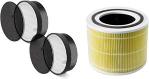 LEVOIT LV-H132 Air Purifier Replacement Filter 2 Pack + LEVOIT Core 300 Air Purifier Pet Allergy Replacement Filter
