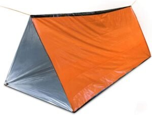 Emergency Survival Shelter Tent, 59 X 98.4inch Waterproof 2-Person Mylar Thermal Shelter for Hiking Camping