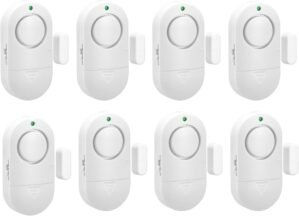 Door and Window Alarm, 120DB Home Security Pool Alarm Child Safety Burglar Alarm (8 Pack) for Window, Refrigerator Door, Garage Door, Room Door, Pool, Office, Store and More Alarms