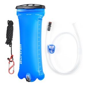 3L Gravity Fed Water Bag,Compatible with Sawyer Mini Squeeze Micro and Other Water Filter Straw,Flow Water Filters Water Bag for Camping Hiking Backpacking,Foldable & Hangable,BPA-Free
