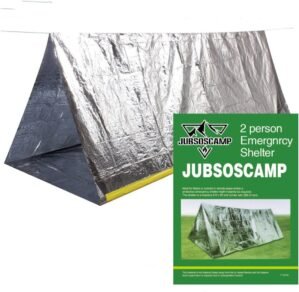Emergency Survival Shelter Tent, 59 X 98.4inch Waterproof 2-Person Mylar Thermal Shelter for Hiking Camping