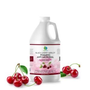 AntiMicrobial Hand Soap – Antibacterial Hand Soap Moisturizing – Liquid Hand Soap Refill Antibacterial – Moisturizing Hand Soap Antibacterial – Gentle Foaming Hand Soap – Black Cherry Merlot, 64 oz