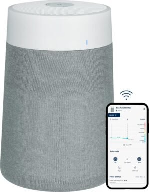 BLUEAIR Air Purifiers for Small Rooms, Bedroom, Home, Cleans 926 sqft in one hour, HEPASilent Air Cleaner for Pets, Allergens, Virus, Dust, Mold, Smoke – Blue Pure 511i Max