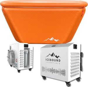 Ice Bath with Water Chiller – 1HP Efficient Hot and Cold Water Chiller for Ice Bath – Premium Ice Bath Tub with Chiller – WiFi – Filter – Ozone/UV – Cold Plunge with Water Chiller