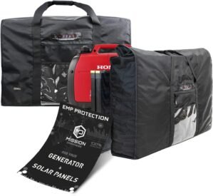 Mission Darkness EMP Protection Faraday Bag Collection Includes Military-Grade XL Faraday Bags for Generators and Solar Panels // RF Shielding, EMP/CME Protection, Preparedness, Security