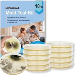 Mold Test Kit for Home -10 Simple Detection Tests, for Testing HVAC System, Home Surfaces and Indoor Air Quality Testing Kits, DIY Mold Detector at Home