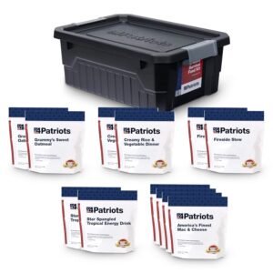 4Patriots 2-Week Survival Food Kit: Emergency Food Supply Designed to Last 25 Years, 84 Servings