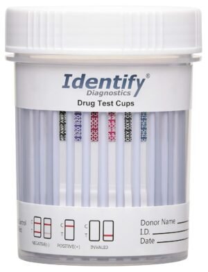 Drug Test Cups | 5 Pack | 6 Panel CLIA Waived Instant Urine Drug Test Kit for AMP,BZO,COC,MOP|OPI,OXY,THC