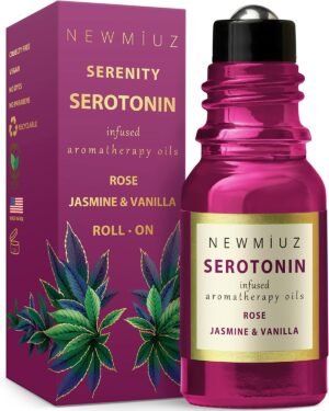 Chill Out Calming Roll On Essential Oil Blend Stress Relief Rose Jasmine Vanilla Relaxation Calm Aromatherapy Gift for Women Perfect Stocking Stuffers