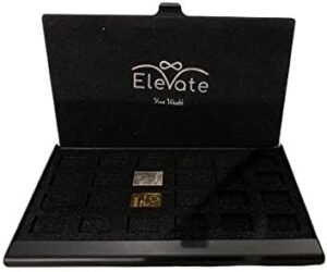 Silver bullion bar Gold Bullion bar Precious Metal Case Holds only Valcambi Combibar 1 gram Gold, Silver, Platinum, and Palladium (Black) EMPTY