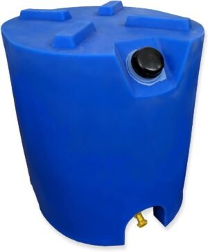 30 Gallon Stackable Emergency Water Storage Tank – 1 Tank & Kit- BPA Free Food Grade Plastic – Survival Supply Barrel – Portable & Reusable