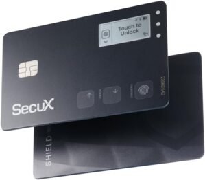 SecuX Shield Bio Crypto Hardware Wallet – Secure Biometric Authentication, Cold Storage Card for NFT, Bitcoin, Ethereum, Cardano, ERC20, BEP20, and More