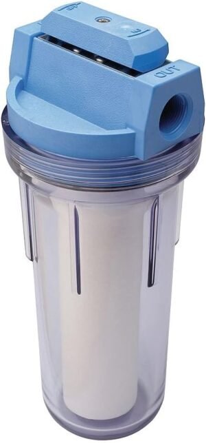 Culligan HF-360A HF-360B Standard Duty 3/4″ Inlet/Outlet Whole Filtration System, 0.75 Inch, Clear Housing