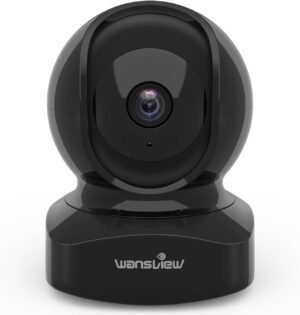 Wansview Security Camera, IP Camera 2K, WiFi Home Indoor Camera for Baby/Pet/Nanny, 2 Way Audio Night Vision, Works with Alexa, with TF Card Slot and Cloud
