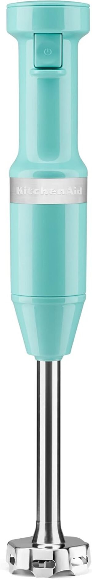 KitchenAid Variable Speed Corded Hand Blender KHBV53, Aqua Sky, 1 Liter