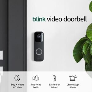Blink Video Doorbell + 1 Outdoor 4 smart security camera (4th Gen) with Sync Module 2 | Two-year battery life, motion detection, two-way audio, HD video, Works with Alexa