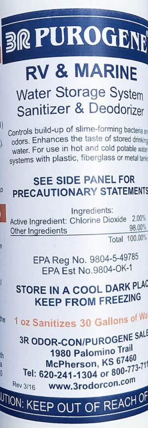 BayTec Containers 4oz Drinking Water Preserver Purog for Long-Term Storage of Drinking Water