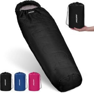 Cold Weather Mummy Sleeping Bag 15°F Extreme 3-4 Season Sleeping Bag for Adults – 0 Degree Winter Sleeping Bag, Machine Washable for Hiking Backpacking & Outdoor Activities