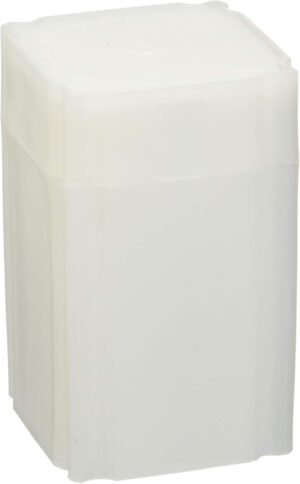 (5) Coinsafe Brand Square White Plastic (Silver Eagle) Size Coin Storage Tube Holders