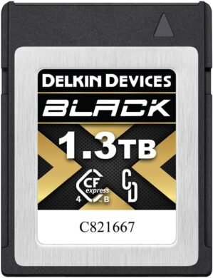 Delkin Devices Black 1.3TB CFexpress 4.0 Type B Memory Card with pSLC Flash, up to 3530MB/s Read for Professional Video and Photography