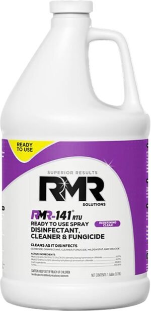 RMR-141 EPA Registered Mold and Mildew Killer, Eliminates Odors, Removes Mold, Mildew, Bacteria, and Viruses, 1 Gallon Bottle