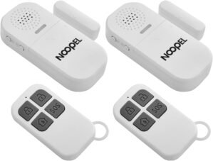 Door Alarm with Remote 2 Pack, 130db Window Alarm Sensors for Kids Safety Home Security, Door Chime for Business When Entering, Adjustable Volume 5 Levels