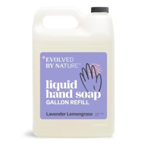 Evolved By Nature Liquid Hand Soap Refill, 128 Oz, Lavender Lemongrass, Biodegradable Formula
