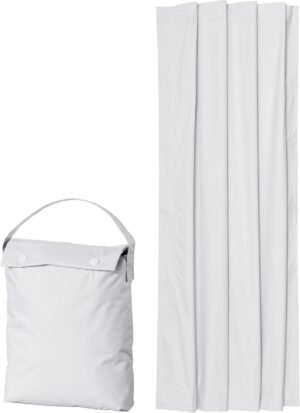 Amazon Basics Portable Blackout Curtain Shade with Suction Cups, 50″ x 78″, 1 Pack, White