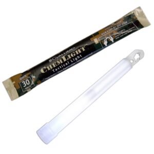 Cyalume – 9-03680 ChemLight Military Grade Chemical Light Sticks – 30 Minute Duration Light Sticks Provide Intense Light, Ideal as Emergency or Safety Lights and Much More, Standard Issue for U.S. Military Personnel – White, 6” Long (Pack of 10)