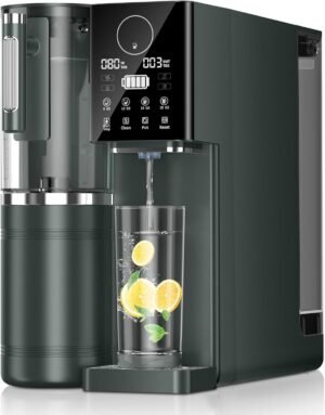 Reverse Osmosis Water Filter, Water Purifier, 8-Stage RO Filtration System, Portable Water Purifier Countertop for Kitchen, Office, RV, No Installation, Gray