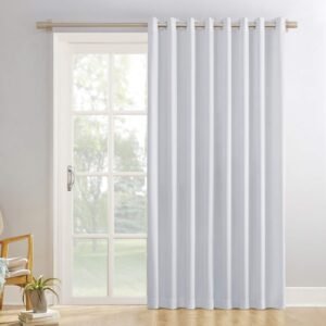 Sun Zero Easton Extra-Wide Blackout Grommet Sliding Patio Door Curtain Panel