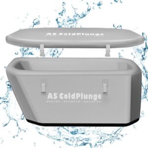 XXL Ice Bath Tub for Cold Plunge, 216 Gal, White, Portable, Insulated Lid, Easy Chiller Connection, Cold Therapy Recovery, Indoor Outdoor Use
