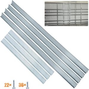 LAJIAOZ Heavy Duty Garage Door Reinforcement Struts – Ultimate Hurricane, Storm, Snow, and Wind Protection, Garage Door Braces, Reinforcement Kit, DIY & Professional Installation(16FT(4+3) Strut)