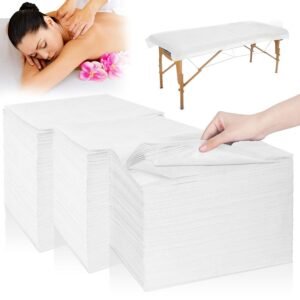 Disposable Massage Table Sheets, 200PCS 31.5″” x 71″” Non-Woven Fabric Bed Covers for Ultimate Hygiene and Comfort in Massage, Tattoo, and Spa Treatments, Breathable and Durable Sheets