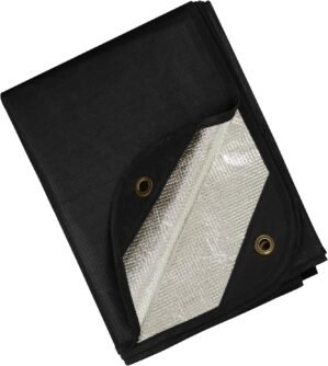 Heavy Duty Survival Blanket -Multifunctional Reflective Tarp Thermal Blanket – 60″ x 83″ Waterproof Sandproof for Camping Hiking Outdoors Multifunctional Emergency Blanket…