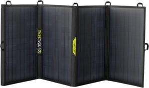 Goal Zero Nomad 50, Foldable Monocrystalline 50 Watt Solar Panel with 8mm + USB Port, Portable Charger for Yeti Power Generator and Banks. Lightweight 18-22V 50W