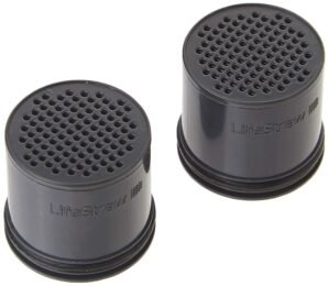 LifeStraw Carbon Capsule Replacement Filter for Go Bottle 2-Stage & Steel (2-Pack)