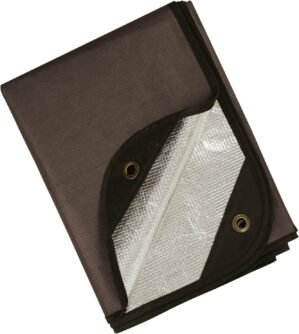 Heavy Duty Survival Blanket -Multifunctional Reflective Tarp Thermal Blanket – 60″ x 83″ Waterproof Sandproof for Camping Hiking Outdoors Multifunctional Emergency Blanket…