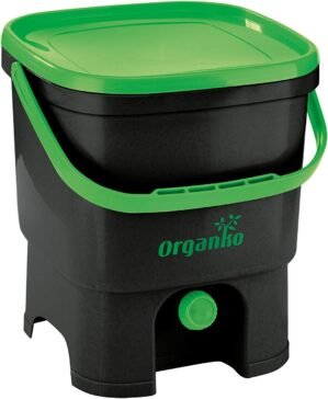 19750069 Composter Organico and Activator, Black/Greem, 16l