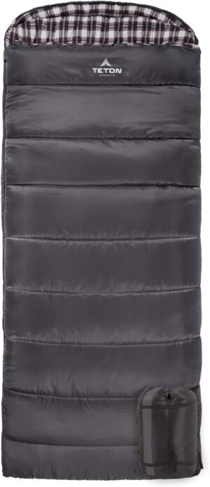 Teton Celsius Regular, -25F, 20F, 0F Degree Sleeping Bags, All Weather Bag for Adults and Kids, Camping Made Easy and Warm, Travel Sack Included