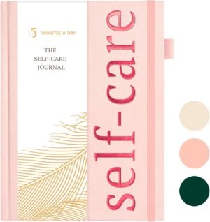 Self-Care Journal with Prompts – Daily Reflection Notebook – Mental Health Journal for More Positivity, Anxiety & Guided Journal for Women, ADHD Planner with Mood Tracker, A5 (Pink)
