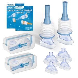 Senvok Choking Rescue Device (2 Sets) – FSA HSA Eligible – Home Kit & Travel Kit – Anti Choking Device for Kids and Adults, Portable Airway Suction Device, Choking First Aid Device