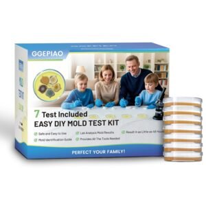 Mold Test Kit for Home,7 Simple Detection Tests,Test HVAC System,Home Surfaces, Indoor Air Quality Testing,DIY Mold Detector for Home,Includes Detailed Mold Identification Guide,Black Mold Testing kit