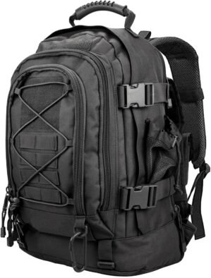Tactical Backpack Military Army Daypack – Assault Pack for Men Molle Backpacks Bug Out Bag 3 Day Pack for Hiking Camping Travel Hunting Rucksack Trekking Black