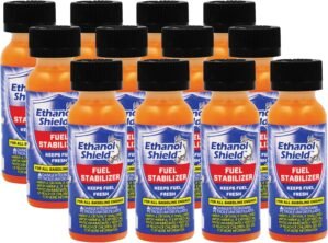 Fuel Stabilizer – for All Gasoline Engines. Easy Starts After Storage, Use Year Round to Protect Engine. 2 oz Bottle (12 Pack)