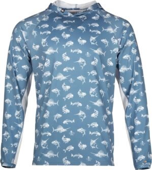 Salt Life Men’s Fish N Bones Lightweight Performance Hoodie