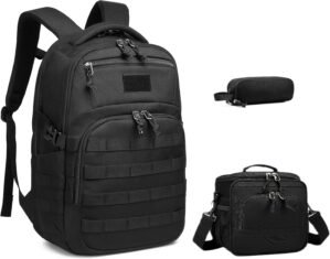 Wotony Military tactical backpack, backpack for men black small tactical assault bag