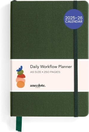 Anecdote 2025 Planner: A Monthly, Weekly & Daily Planner 2025 for Planning Your Success – A5 Size Hardcover Start Anytime and Achieve your Goals – Evergreen