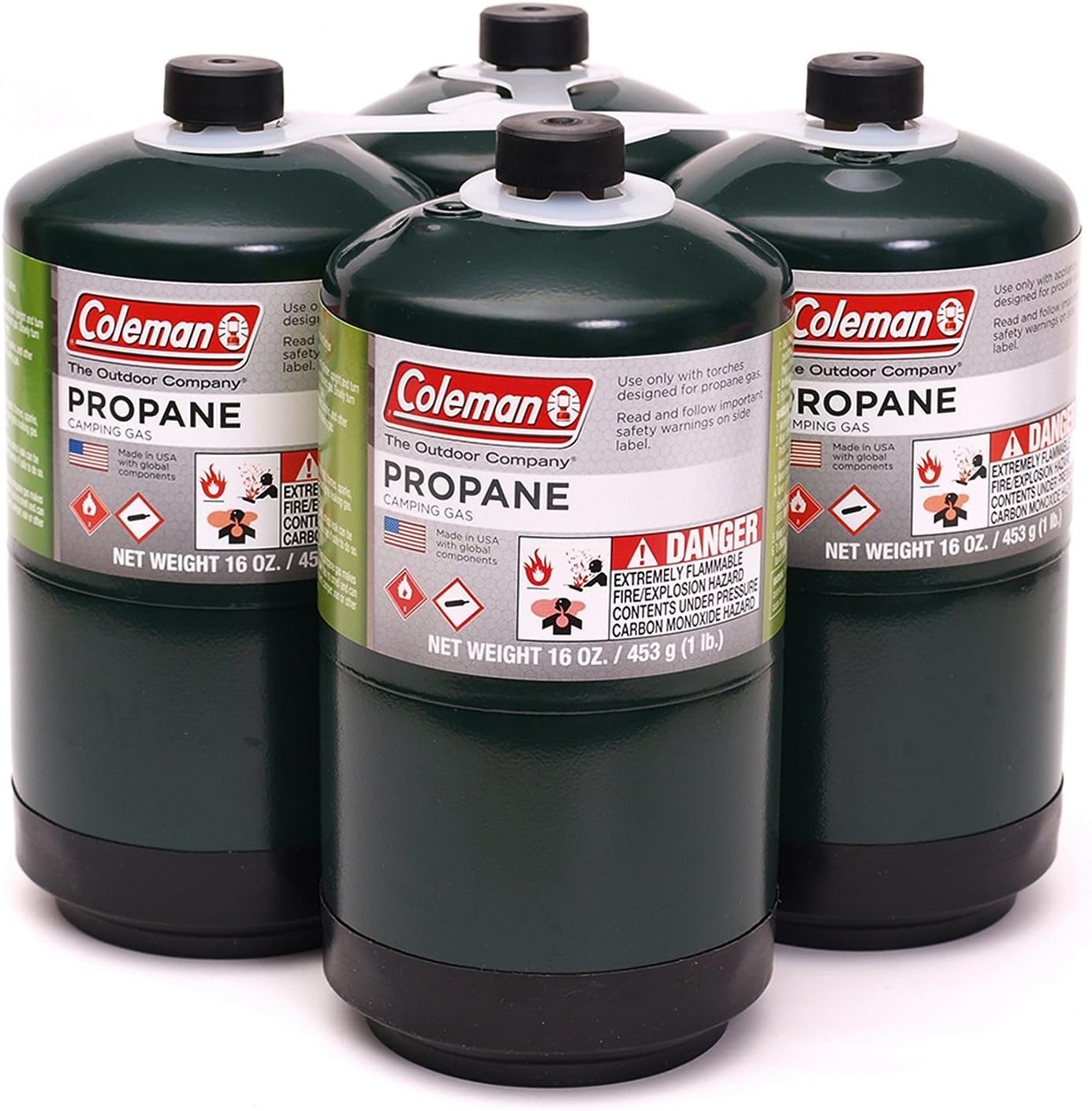 Propane Fuel Cylinders, 4 pk./16 oz.
